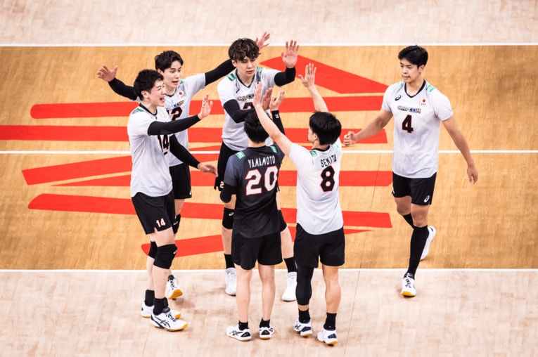 ネーションズリーグ準決勝（vsポーランド）©︎FIVB