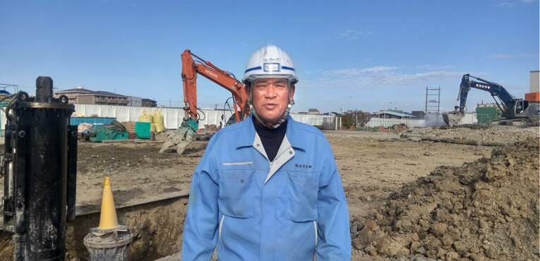 「今の仕事を懸命に取り組んで安全を守っていく」 写真提供：山河企画