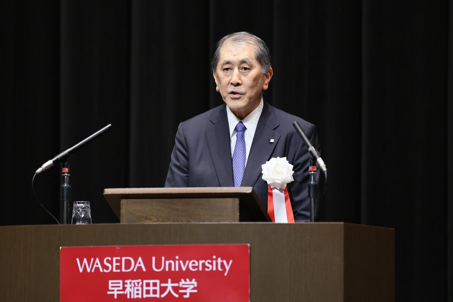 今年9月に退任した田中前総長 ©JIJI PRESS