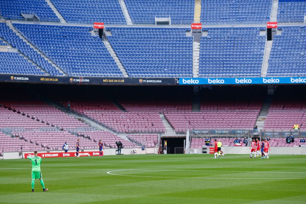 リーガとクラブは観客を入れたいが、州によって条件が異なるため不平等さを訴える意見も生じている©Getty Images