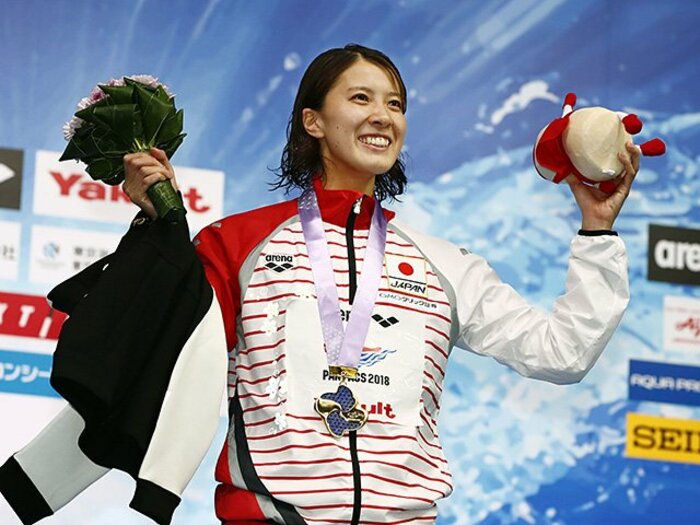 女子水泳界では異例の「遅咲き」。大橋悠依が史上初のメドレー2冠。<Number Web> photograph by Kyodo News