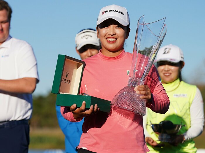 宮里藍、渋野日向子、古江彩佳も届かなかった…23歳西郷真央が米女子ゴルフ“新人賞”を受賞「34年ぶり…日本人からなぜ受賞者が出なかった？」＜Number Web＞ photograph by Shizuka Minami