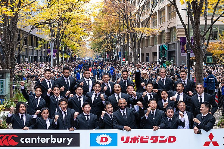 【W杯2019】丸の内のパレードには5万人以上が詰めかけた　©Takuya Sugiyama