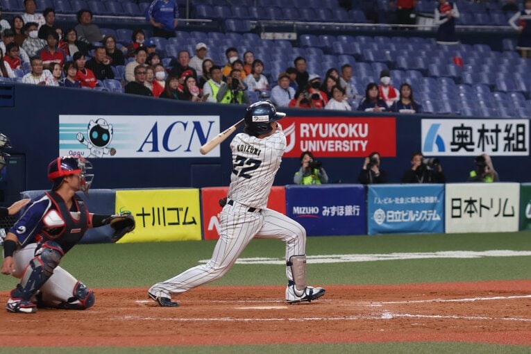 日本選手権では代打での登場　©Fumi Sawai