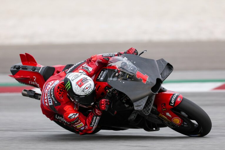 今季も速そうなドゥカティで順調に周回を重ねるバニャイア　©Satoshi Endo