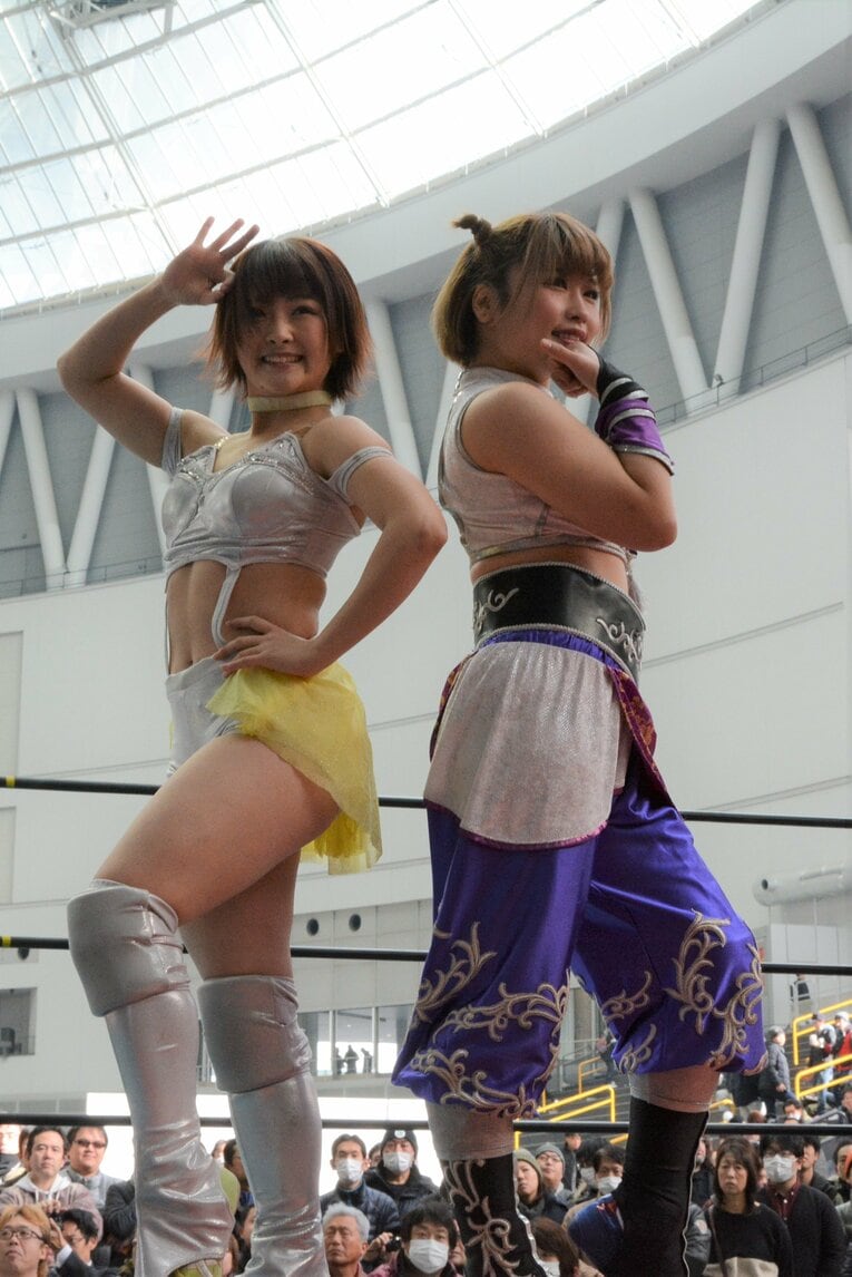 2016年、アクトレスガールズ時代にタッグを組んだ2人　©Norihiro Hashimoto