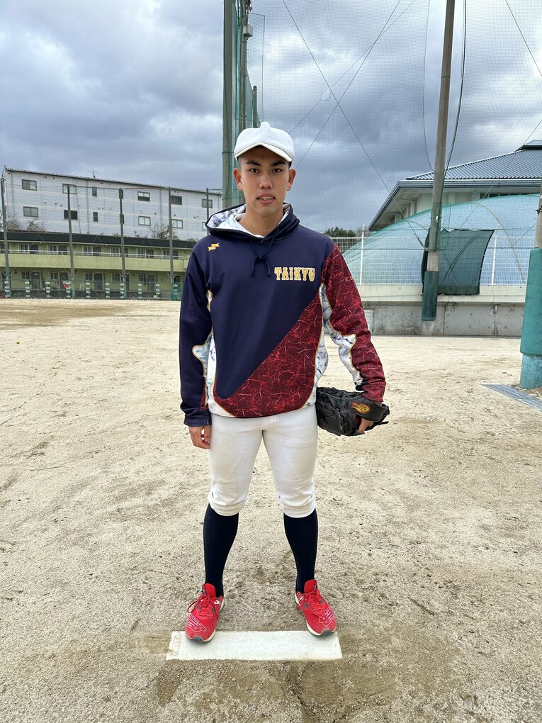 エース右腕の冷水孝輔　©Yuji Yanagawa