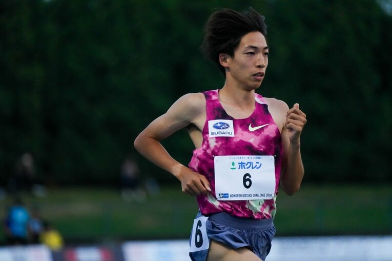 五輪前の最終調整レースのホクレン記録会ではラストスパートで異次元のキレを見せた　©Satoshi Wada