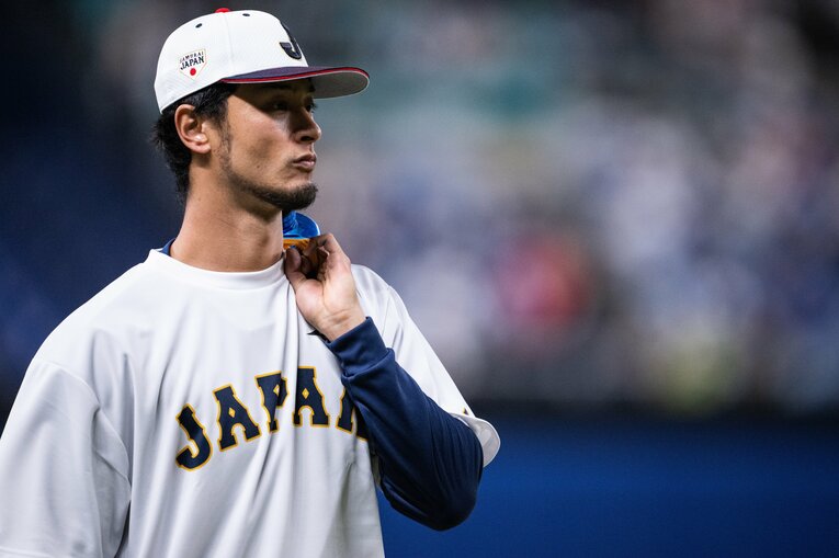 10日の韓国戦、先発が予定されているダルビッシュ　©Nanae Suzuki
