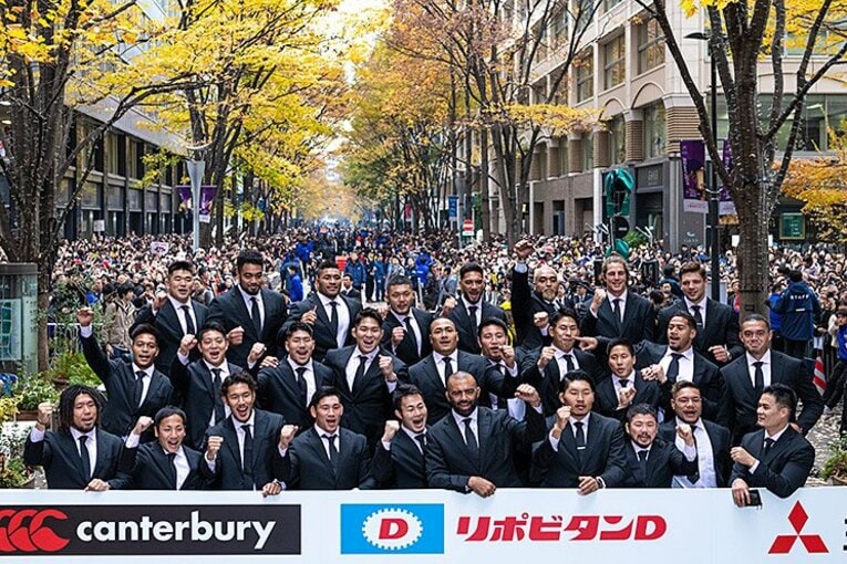 【W杯2019】丸の内のパレードには5万人以上が詰めかけた　©Takuya Sugiyama