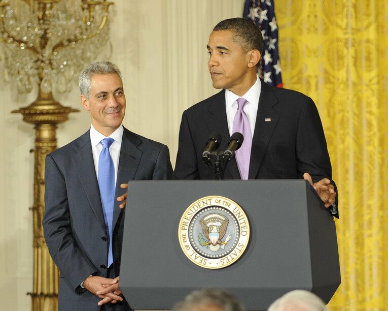 アメリカ時代、首席補佐官としてオバマ元大統領を支えたのち、シカゴ市長を務めたエマニュエル氏 ©Getty Images