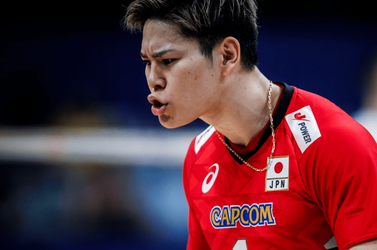 西田有志（VNLセルビア戦）©︎Volleyball World