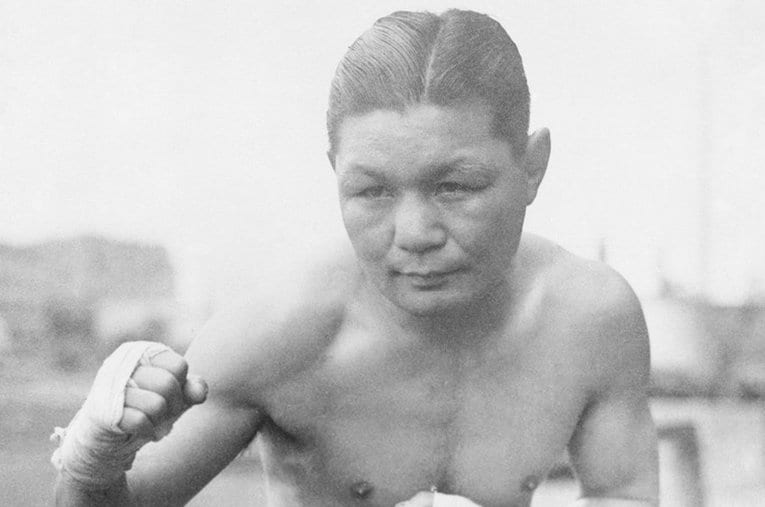 戦前～戦後の大スター拳闘家・ピストン堀口（堀口恒男） ／ photograph by KYODO