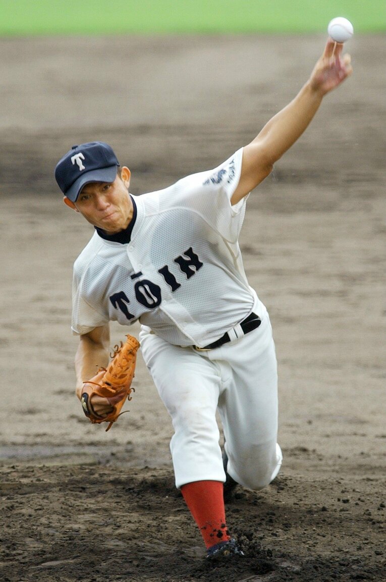 大阪桐蔭高のエースとして全国から注目を集めた辻内さん　©︎JIJI PRESS