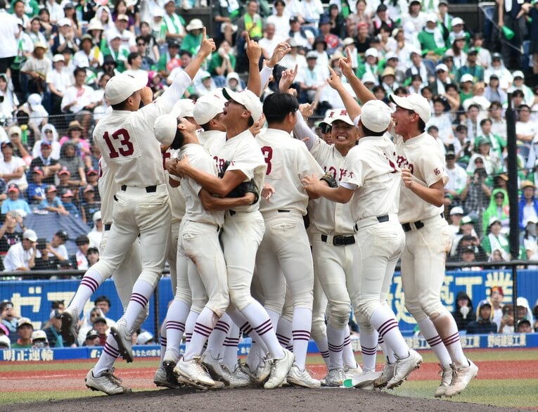 センバツベスト4の専大松戸も千葉大会の決勝で拓大紅陵に敗れる　©︎JIJI PRESS