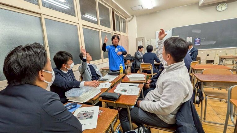 元川和監督の伊豆原真人氏を招いての野球を勉強する会（2026年1月）　©Yuki Kashimoto