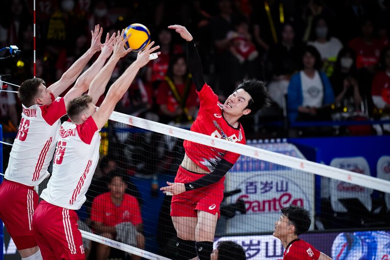 大塚達宣（VNLポーランド戦）　©︎Volleyball World