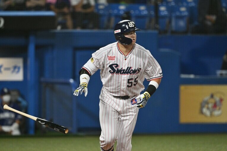 50号の手応え十分、確信歩きの村上宗隆　©Hideki Sugiyama