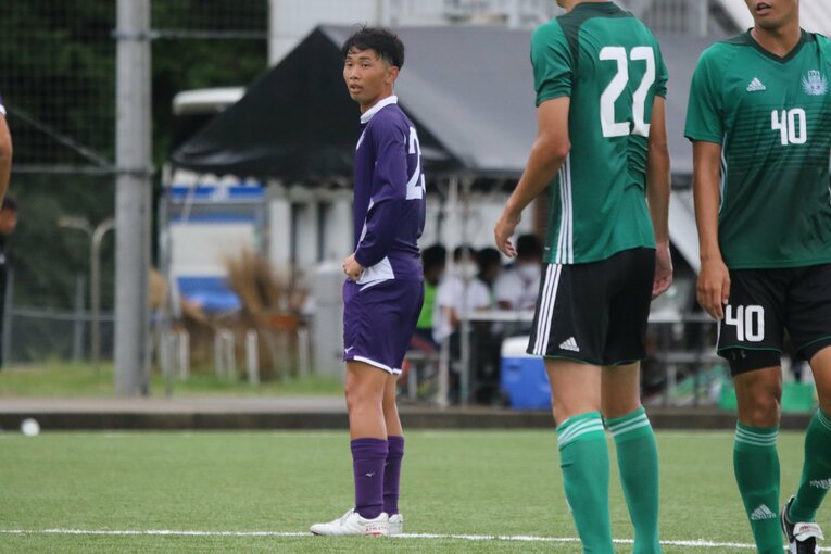 Jクラブを断り、明治大進学を選んだ田中克幸　©︎Takahito Ando