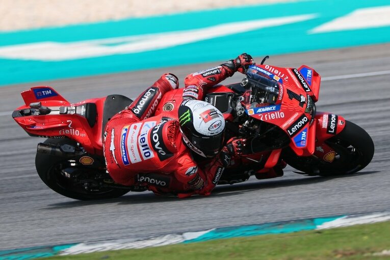 2年連続王者のバニャイアは、24年型のマシンで堂々のトップタイムをマーク　©Satoshi Endo