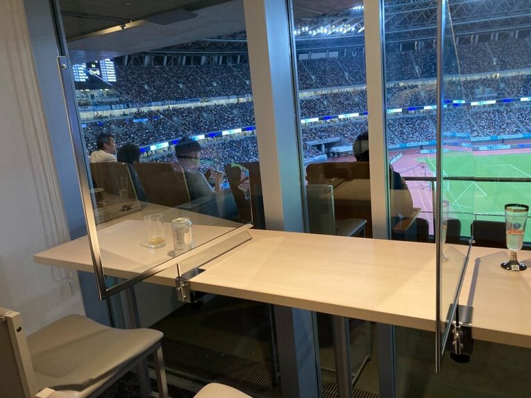 キッチリとパーテーションされている