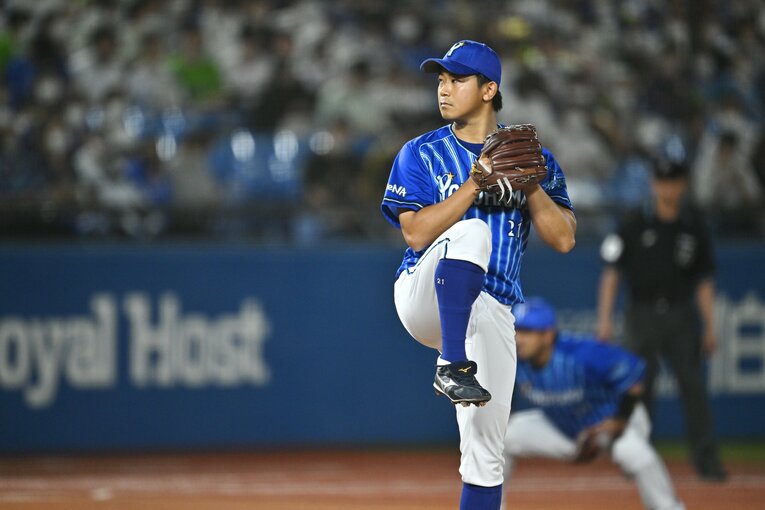 2022年9月25日のヤクルト戦に登板した今永　©Hideki Sugiyama