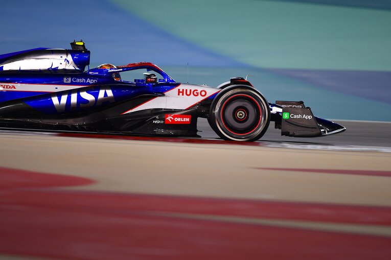 角田裕毅が走らせる、ビザ・キャッシュアップRBの2024年の新車VCARB 01　©Getty Images / Red Bull Content Pool