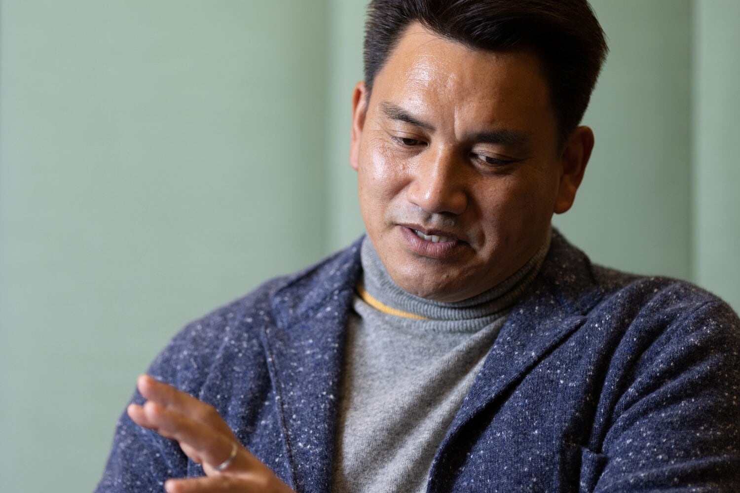 「（選手とは）一緒に食事に行かないようにしました」　©Tatsuo Harada