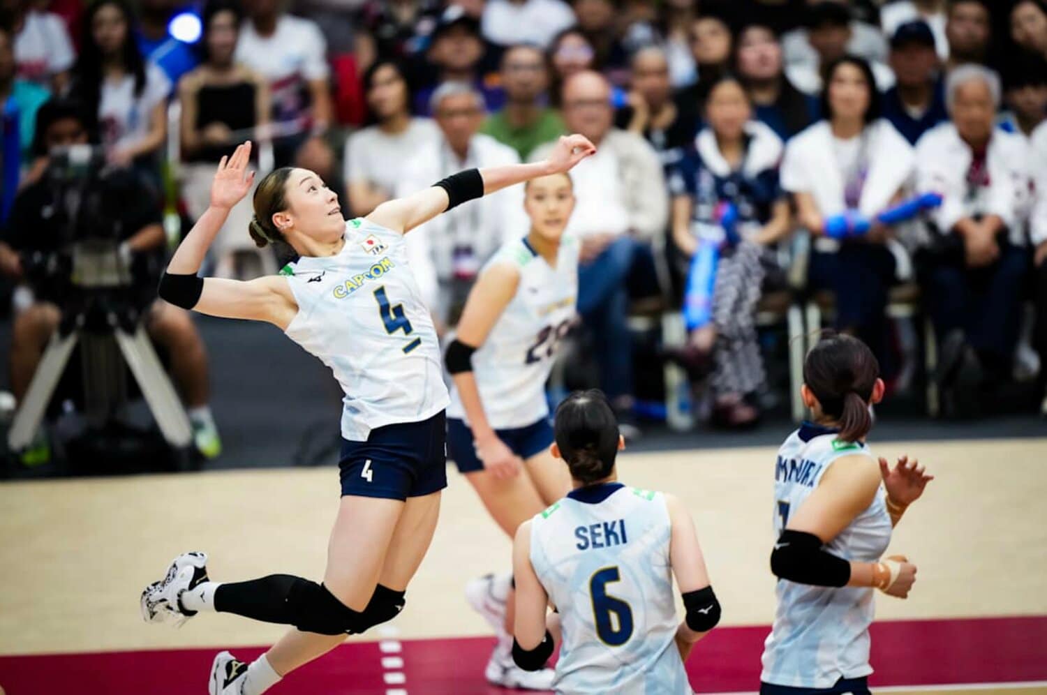 キャプテンとして日本代表を牽引する石川真佑　©︎Volleyball World