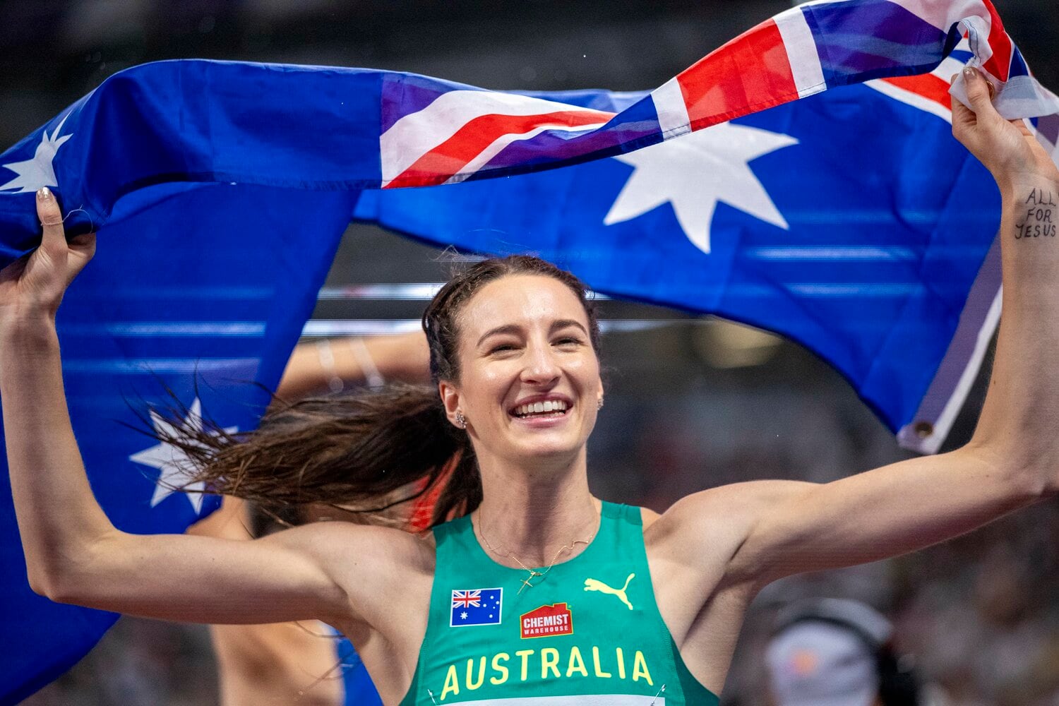 世界陸上で初の金メダルを獲得したオリスラガース　©Getty Images