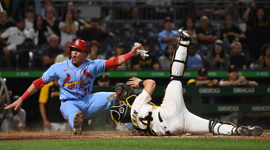 カージナルスでのヌートバーも全力プレーが身上だ ©Getty Images