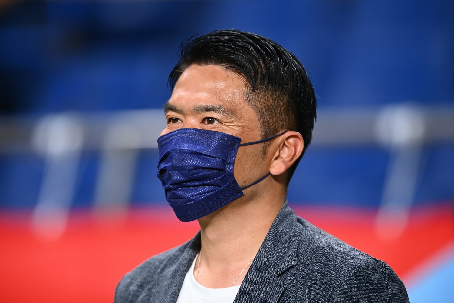 理路整然とした語り口から“岩政先生”と称されることも。昨年の日本代表戦でもたびたび解説を務めた　©JMPA