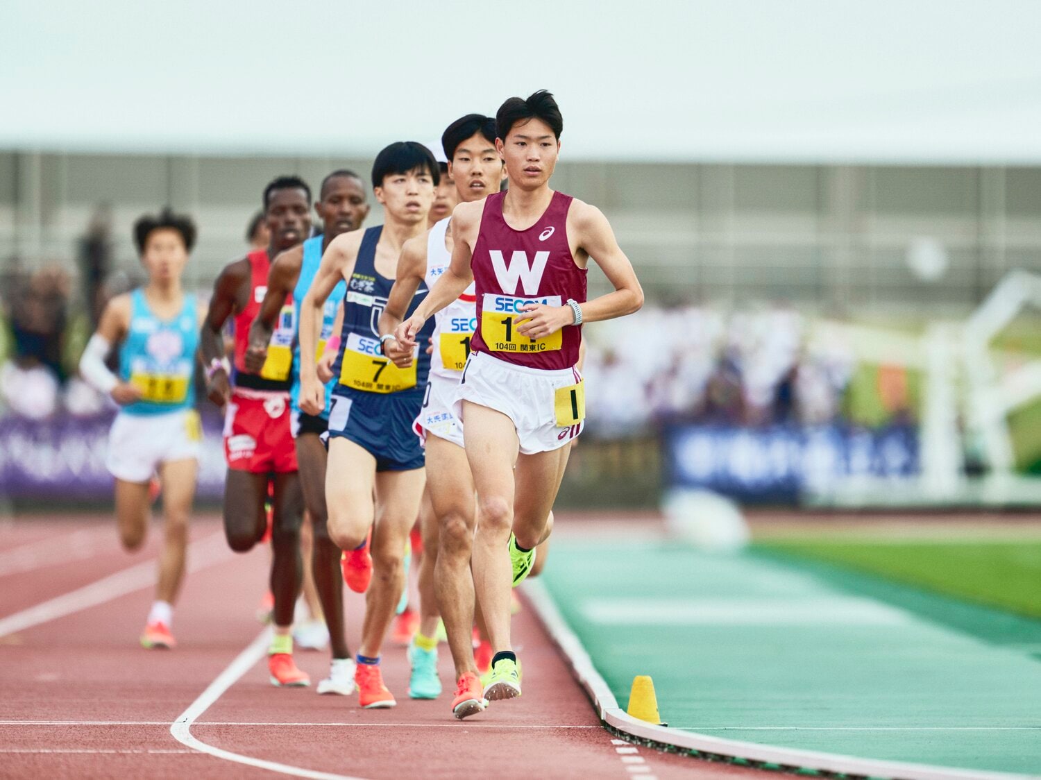 関カレでは1年生ながら積極的なレースを見せた鈴木　©Yuki Suenaga