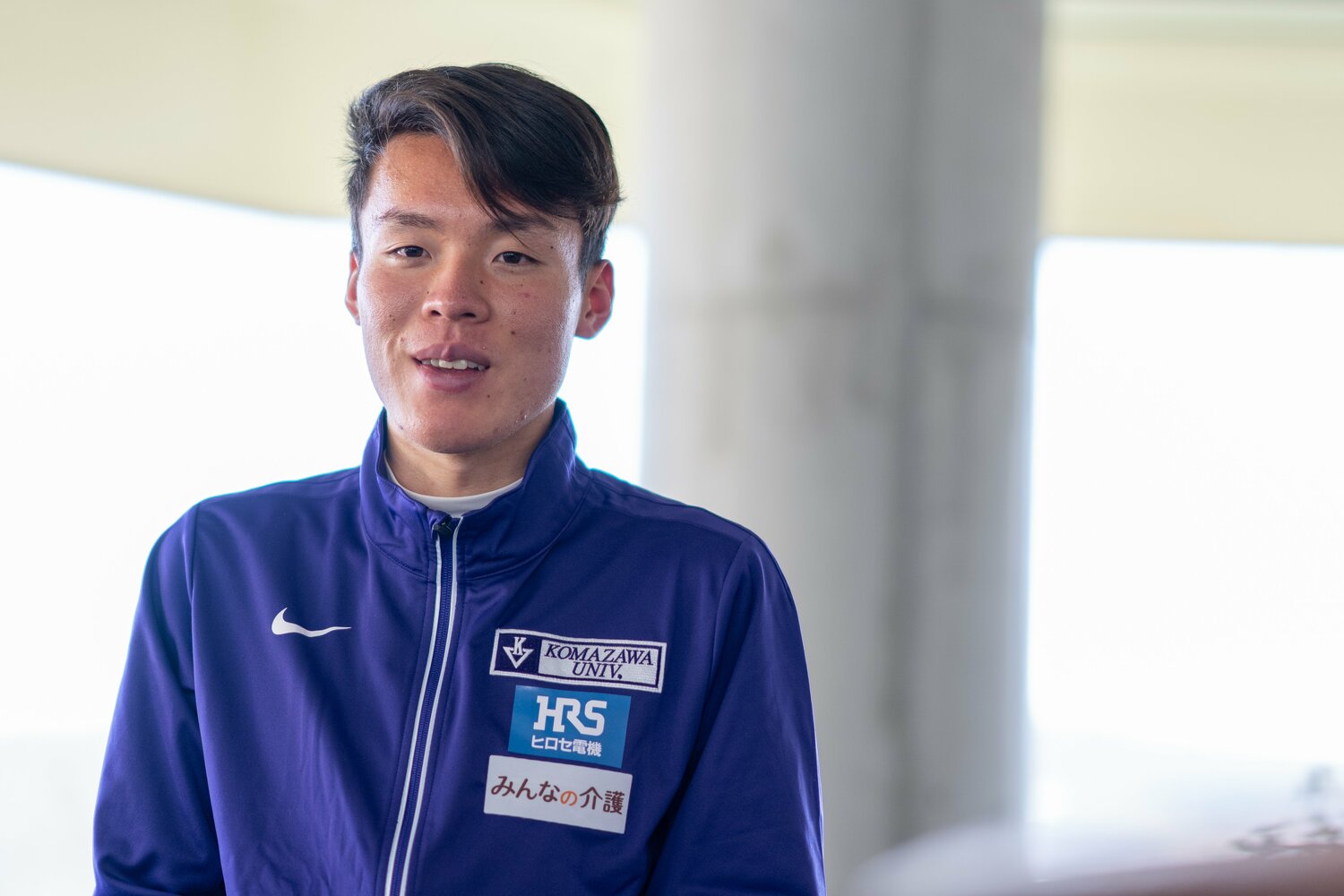 山川いわく、佐藤に走り方を教えてもらうと「圭汰が言うと簡単そうなんですけど、難し過ぎる(笑)」そう ©Shiro Miyake