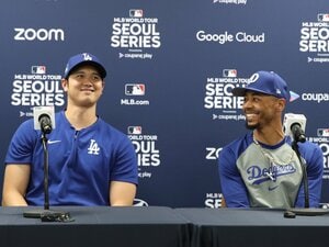 「ショウ！僕らも聞きたいよ」フリーマンがベッツが結婚を祝福「オオタニは人間性も」韓国人ウットリ…大谷翔平“初のドジャース公式戦”前夜