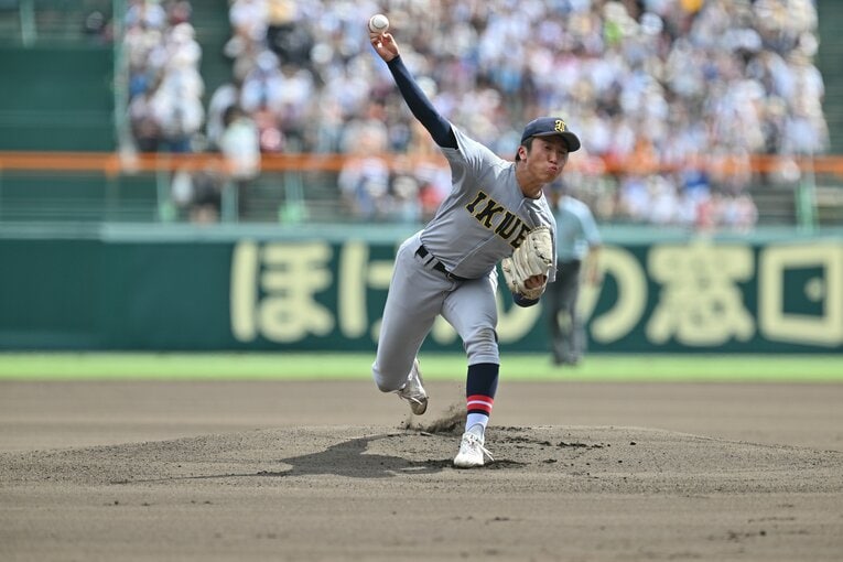 中学時代は130km台だった球速も150kmオーバーに成長　©Hideki Sugiyama