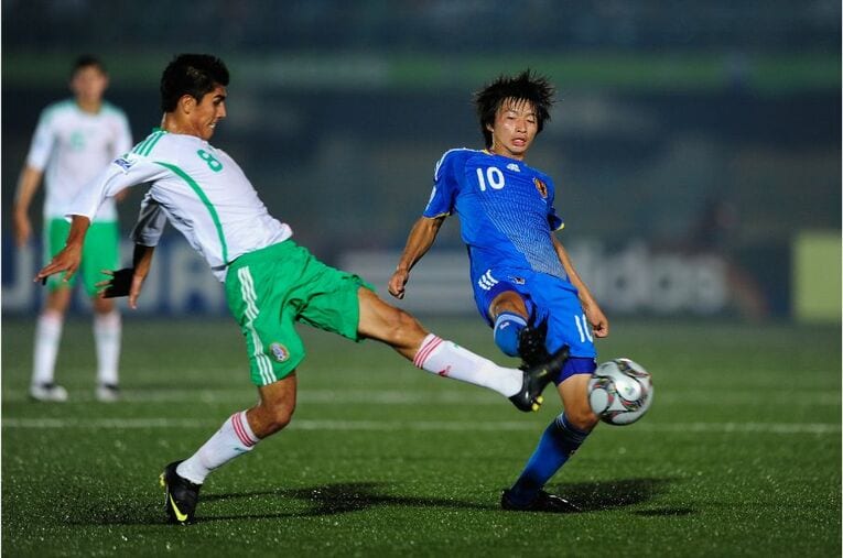 2009年U-17W杯メキシコ戦での柴崎©Getty Images
