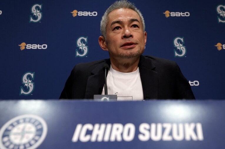 現地1月21日、米国野球殿堂入りを果たし会見を行ったイチローさん ／ photograph by JIJI PRESS