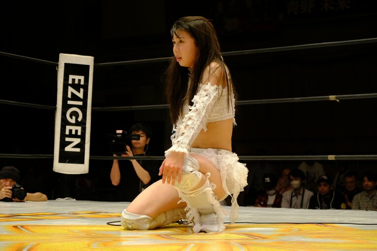 高校3年生の女子プロレスラー・心希（しんの）【スワイプするとそのほかの写真もご覧になれます】©Norihiro Hashimoto