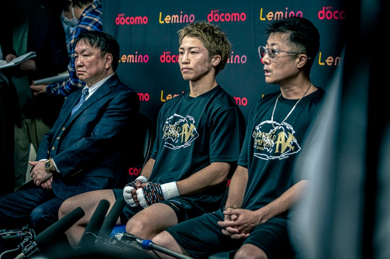 フェザー級への転向を示唆している井上尚弥。西田凌佑との対戦が実現することはあるのか　©Takuya Sugiyama