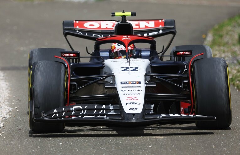 オーストリアGPの角田裕毅　©Getty Images / Red Bull Content Pool