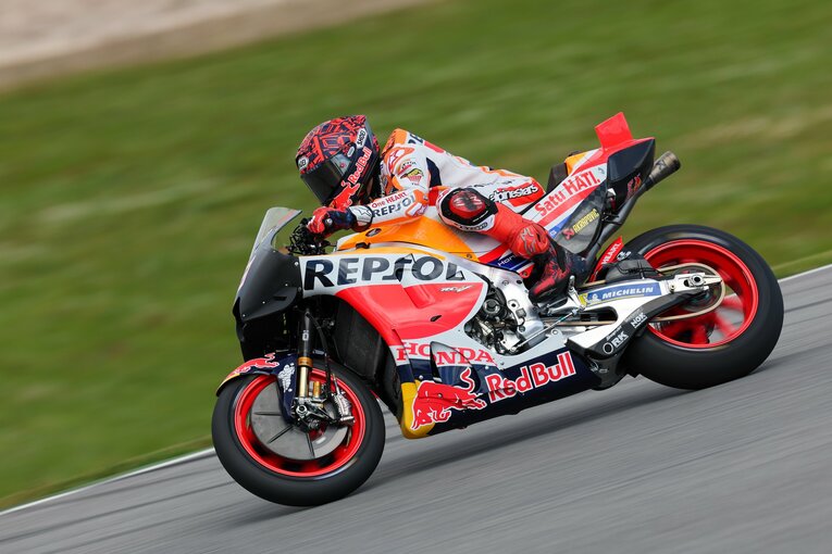 ポルトガルテストのマルケスの走り　©Satoshi Endo