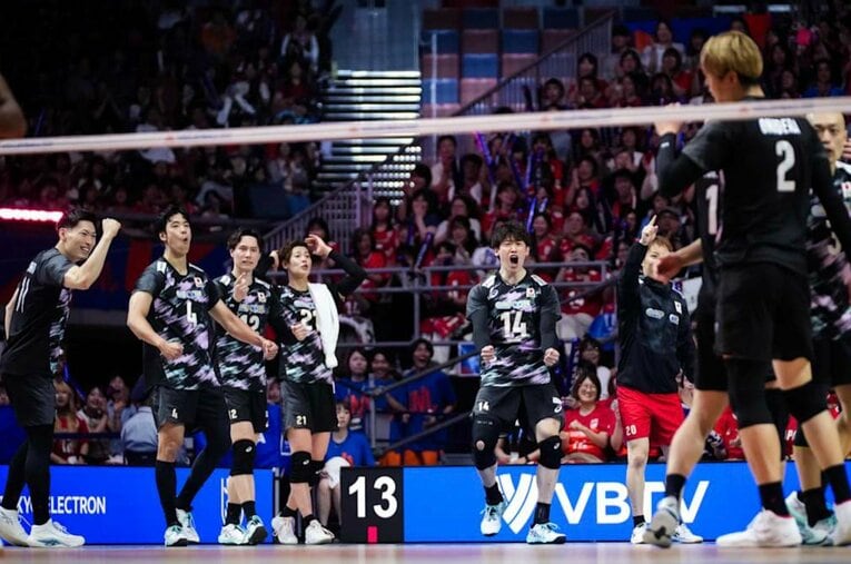 どんな試合でも感情を隠さない石川祐希　©︎Volleyball World