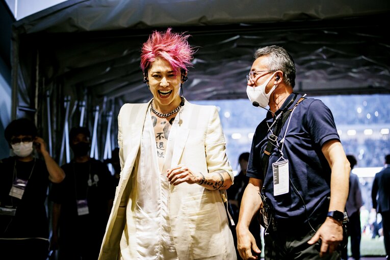 初戦に登場したMIYAVI　©Kiichi Matsumoto