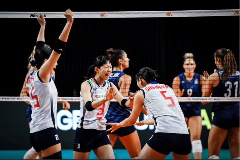 ネーションズリーグ予選ラウンド・アメリカ戦　©︎FIVB