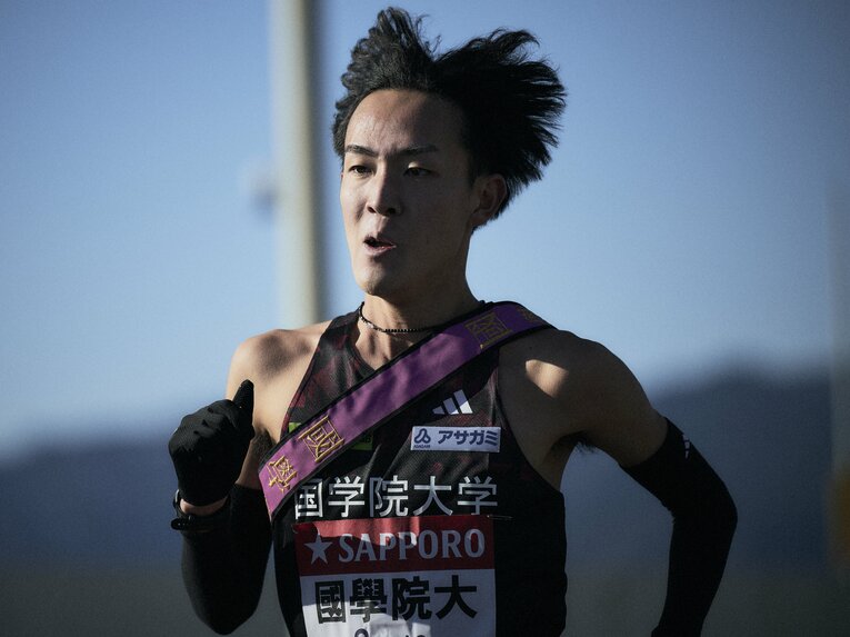 高山は7区で大差をつけて区間賞　©Yuki Suenaga