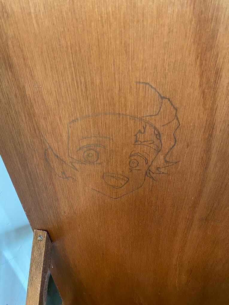 牧田氏が台湾リーグ在籍中に描いた日本の漫画のキャラクターたち　©本人提供