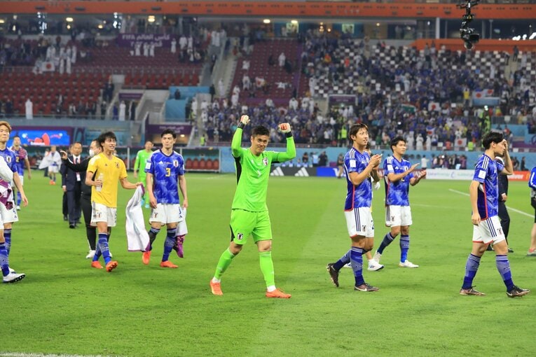 スペイン戦後　©Kazuo Fukuchi／JMPA