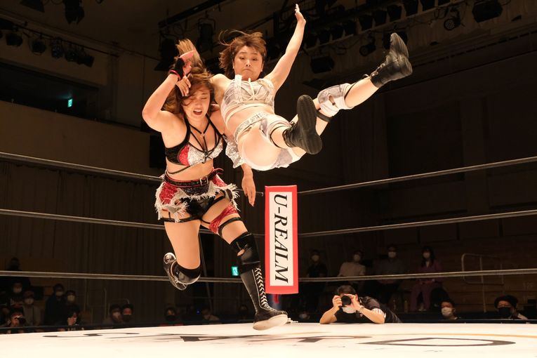 9月6日にはドンナ・デル・モンドの仲間でもあるひめかと対戦　©Norihiro Hashimoto