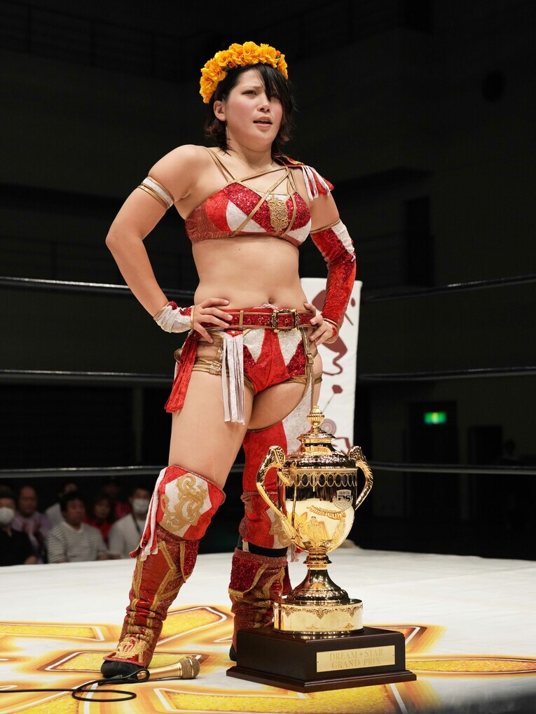 『DREAM STAR GP』を制した林下詩美。9月28日、名古屋国際会議場　©Essei Hara